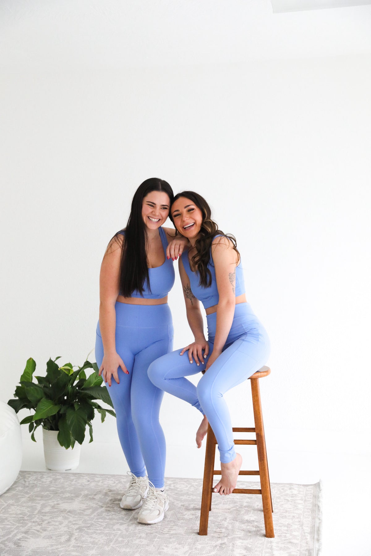 Under Control Bra & Legging Set: Sky Blue