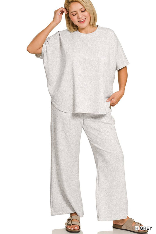 Scuba Curbed Hem Set : Grey