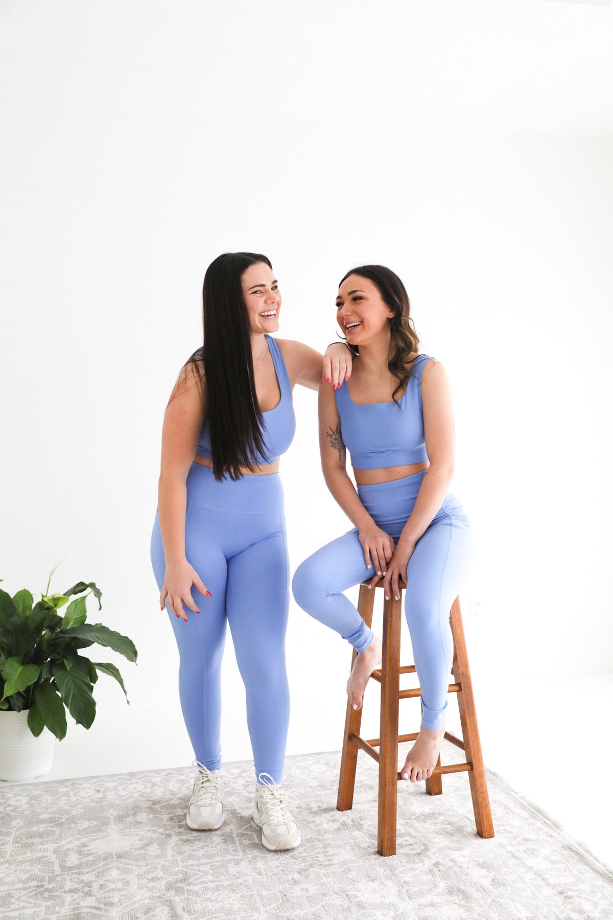 Under Control Bra & Legging Set: Sky Blue