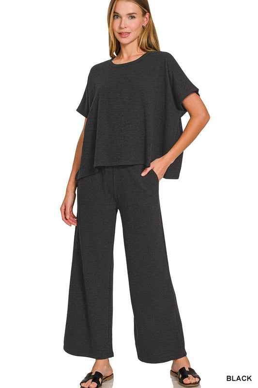 Cotton Slub Set : Black