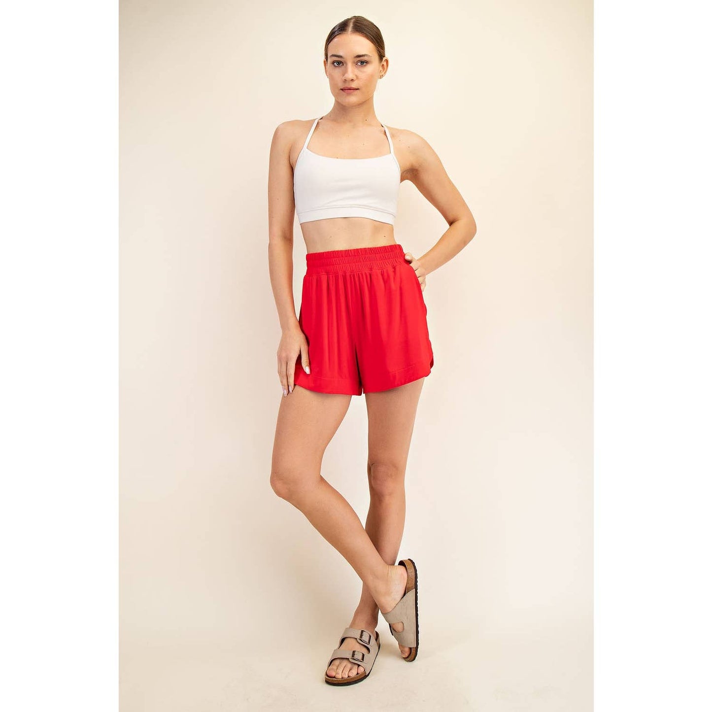 Modal Shorts: Red